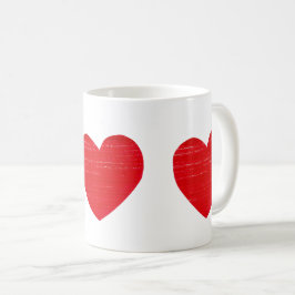 Red Heart Ceramic Mugg