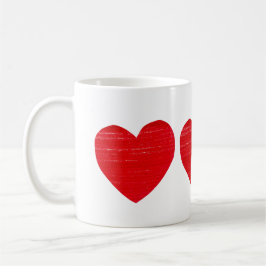 Red Heart Ceramic Mugg