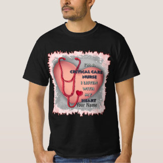 Red Heart Critical Care anpassningsbars sjuksköter T Shirt