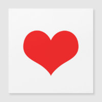 Red Heart Cute Valentine Day Anpassningsbar Färg 2