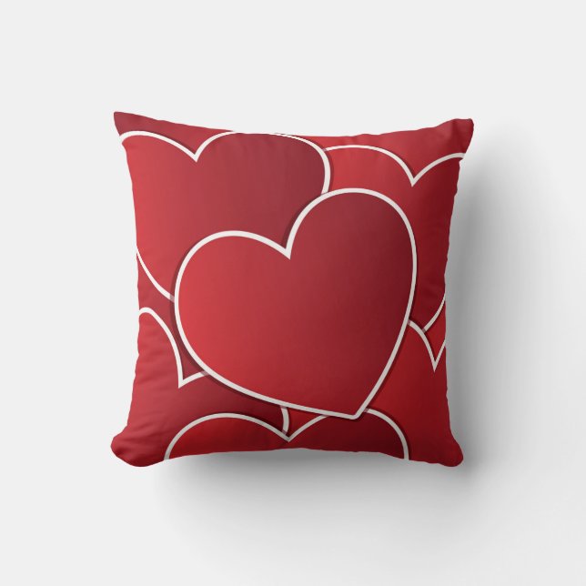 Red Heart Decorative Pillow Kudde (Framsida)