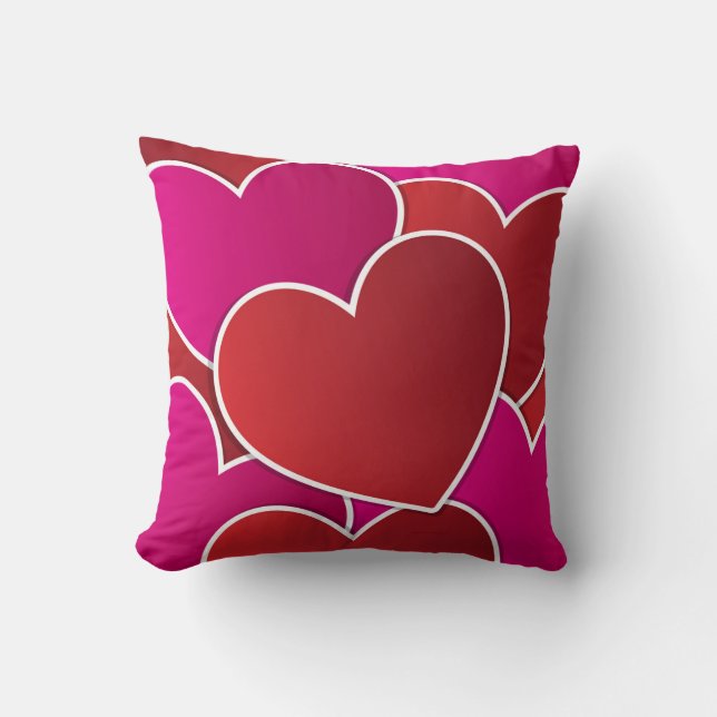 Red Heart Decorative Pillow Kudde (Framsida)