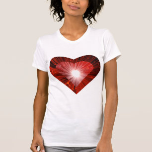 Red Heart 'eart' dam petite t-shirt white