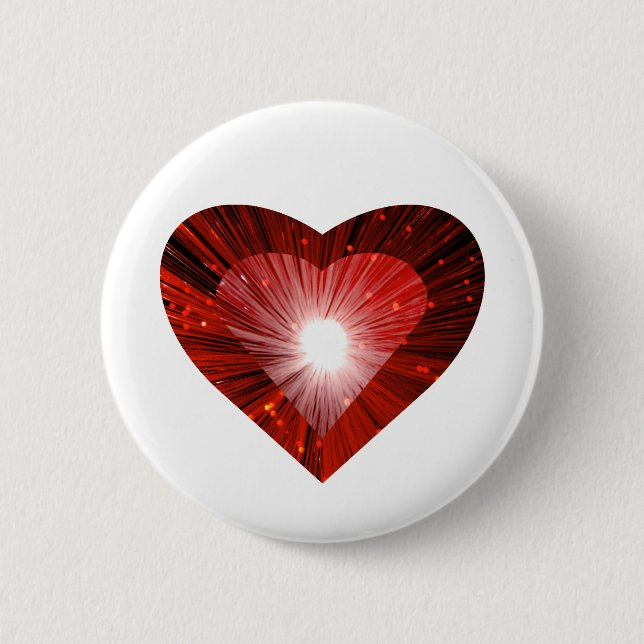 Red Heart 'eart'-knapp badande vit Knapp (Framsida)