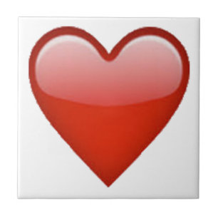 Red Heart - Emoji Kakelplatta