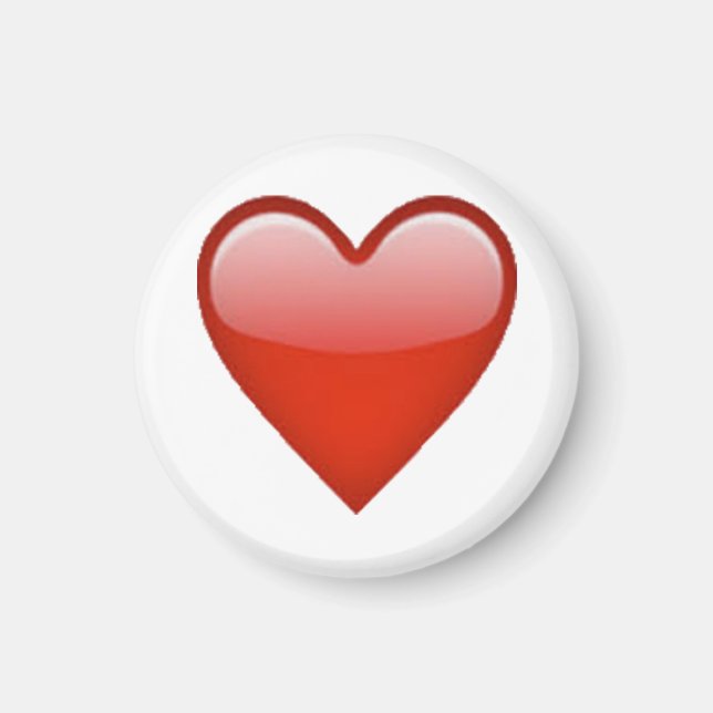 Red Heart - Emoji Magnet (Framsidan)