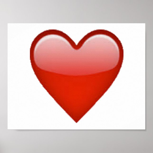 Red Heart - Emoji Poster (Framsidan)