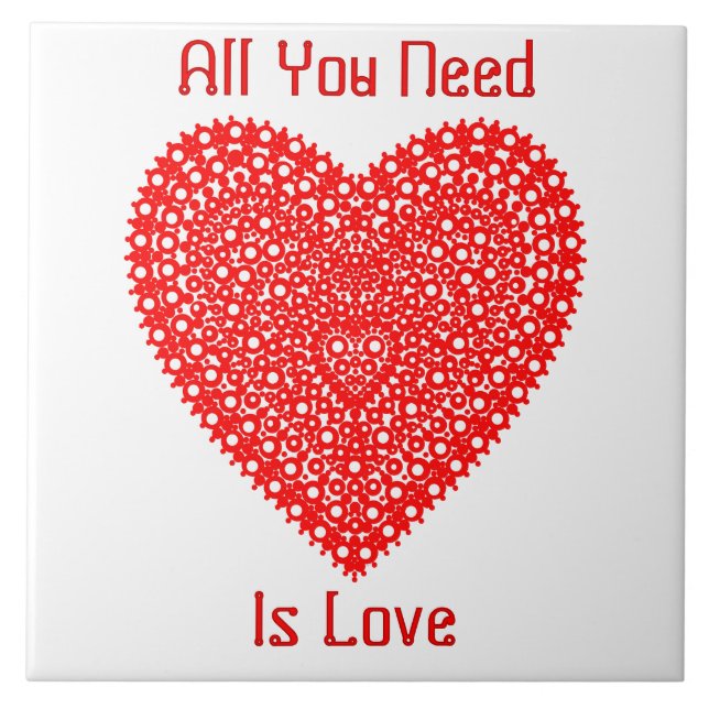 Red Heart Finare Graphic Personlig Kakelplatta (Framsidan)