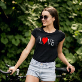 Red Heart för Kärlek T Shirt
