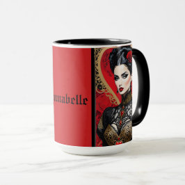 Red Heart Goth Dam Coffee Mugg