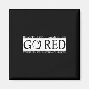 Red Heart Health Month amerikanska Heart Health Magnet