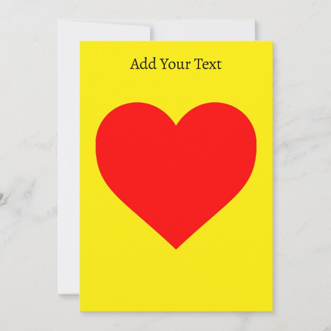 Red Heart Heat Pop Art Anpassningsbar Inbjudningar (Framsida)
