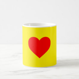 Red Heart Heat Pop Art Kaffemugg
