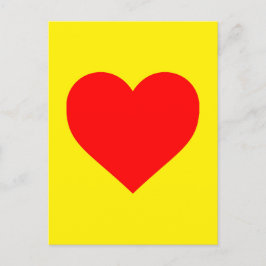 Red Heart Heat Pop Art Vykort