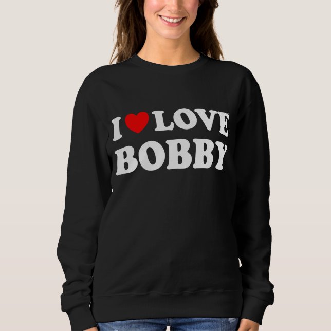 Red Heart I Kärlek Bobby T Shirt (Framsida)