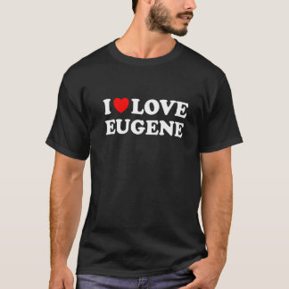 Red Heart I Kärlek Eugene T Shirt