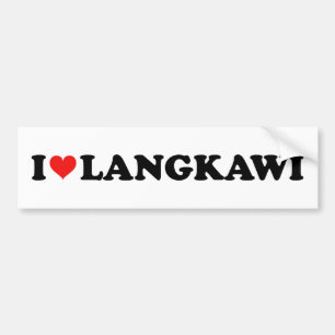 Red Heart I Kärlek Langkawi Car Bildekal