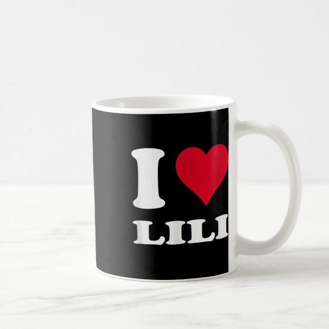 Red Heart I Kärlek Lili Kaffemugg (Höger)