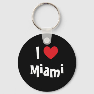 Red Heart I Kärlek Miami Black Nyckelring