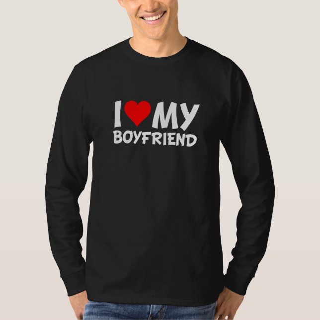 Red Heart I Kärlek Min Boykompis T Shirt (Framsida)