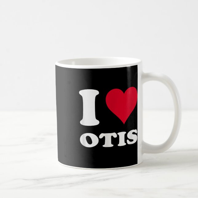 Red Heart I Kärlek Otis Kaffemugg (Höger)