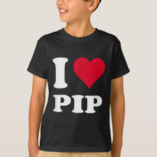 Red Heart I Kärlek Pip T Shirt