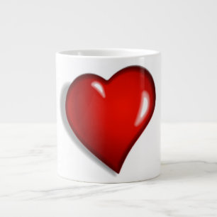 RED HEART JUMBO MUGG