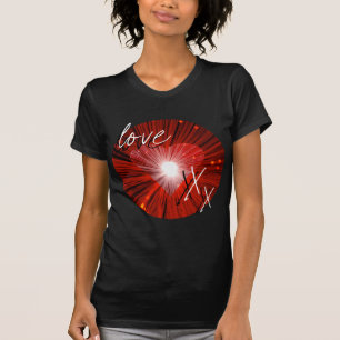 Red Heart 'Kärlek and kisses' dam petite t-shirt