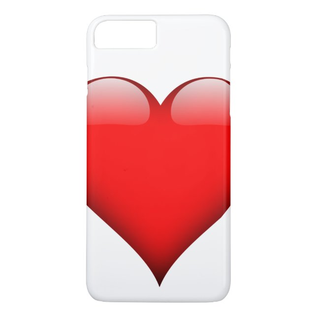 Red Heart Kärlek Case-Mate iPhone Skal (Baksida)