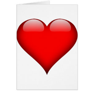 Red Heart Kärlek Hälsningskort