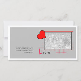 Red Heart Kärlek Julkort