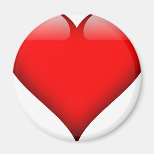 Red Heart Kärlek Magnet
