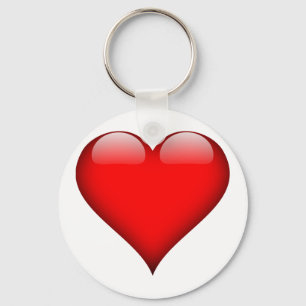 Red Heart Kärlek Nyckelring