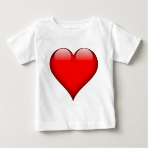 Red Heart Kärlek T Shirt