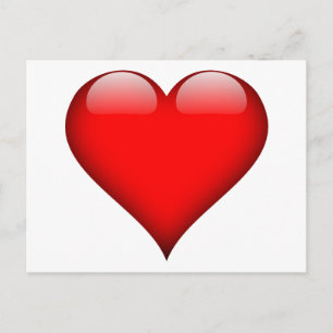 Red Heart Kärlek Vykort