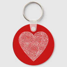 Red Heart Keychain