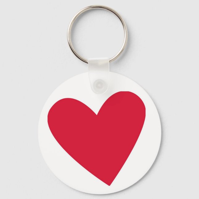 Red Heart Keychain Nyckelring (Framsida)