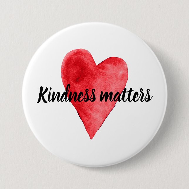 Red Heart Kindness Matters Knapp (Framsida)