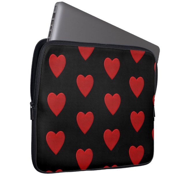 Red Heart Laptop Fodral (Framsidan Höger)