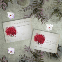 Red Heart Löv Träd Bord Place Cards