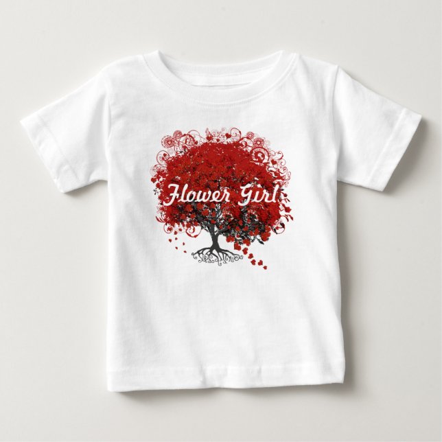 Red Heart Löv Träd T-shirt (Framsida)