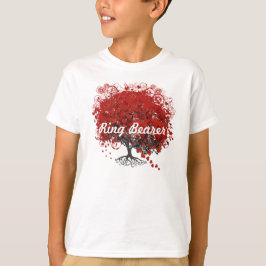 Red Heart Löv Träd T-shirt