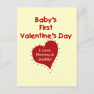 Red Heart Mamma och pappa Valentine Helg Vykort