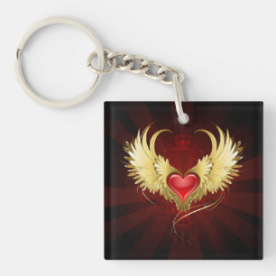 Red Heart med Golden Vingar
