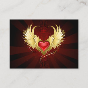 Red Heart med Golden Vingar