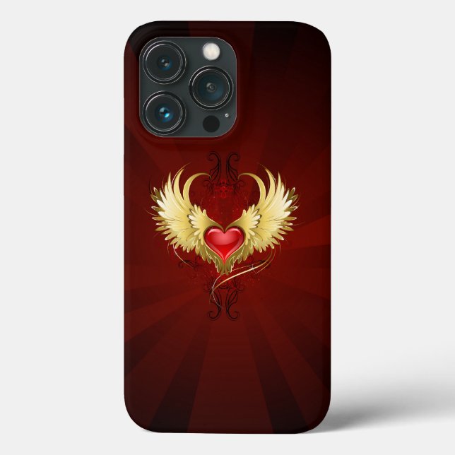 Red Heart med Golden Vingar (Baksida)