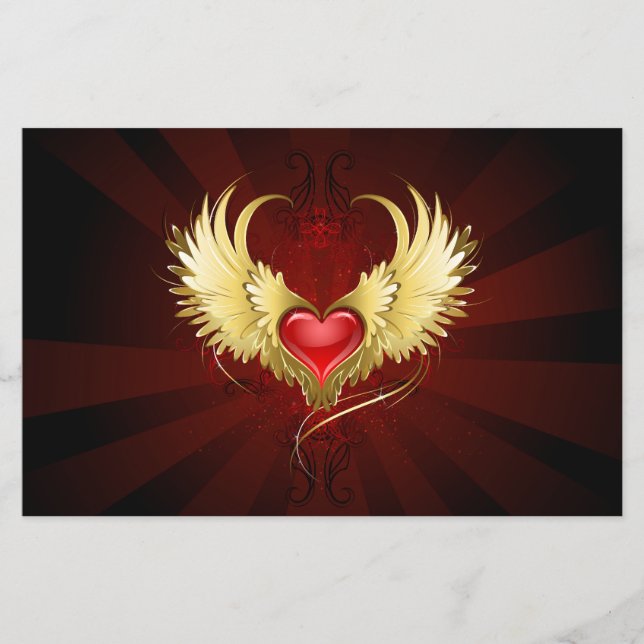 Red Heart med Golden Vingar (Framsida)