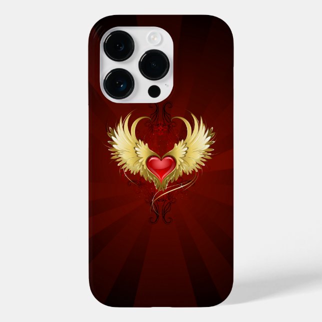 Red Heart med Golden Vingar (Baksida)
