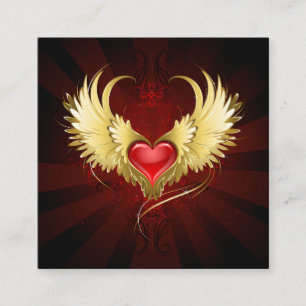 Red Heart med Golden Vingar Lojalitetskort