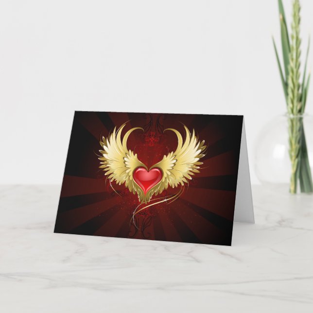 Red Heart med Golden Vingar Program (Framsida)